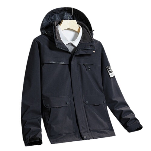Outdoor jackets for men and women, trendy workwear, detachable jackets for couples, three-in-one two-piece set, fleece jackets, mountaineering clothes