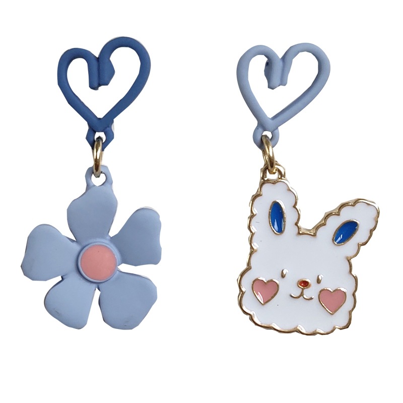 Mode Lapin Alliage Fleurs Clips D'oreille Boucles D'oreilles 1 Paire display picture 10