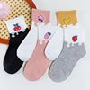 Tide, summer thin breathable colored Japanese cartoon socks, Korean style