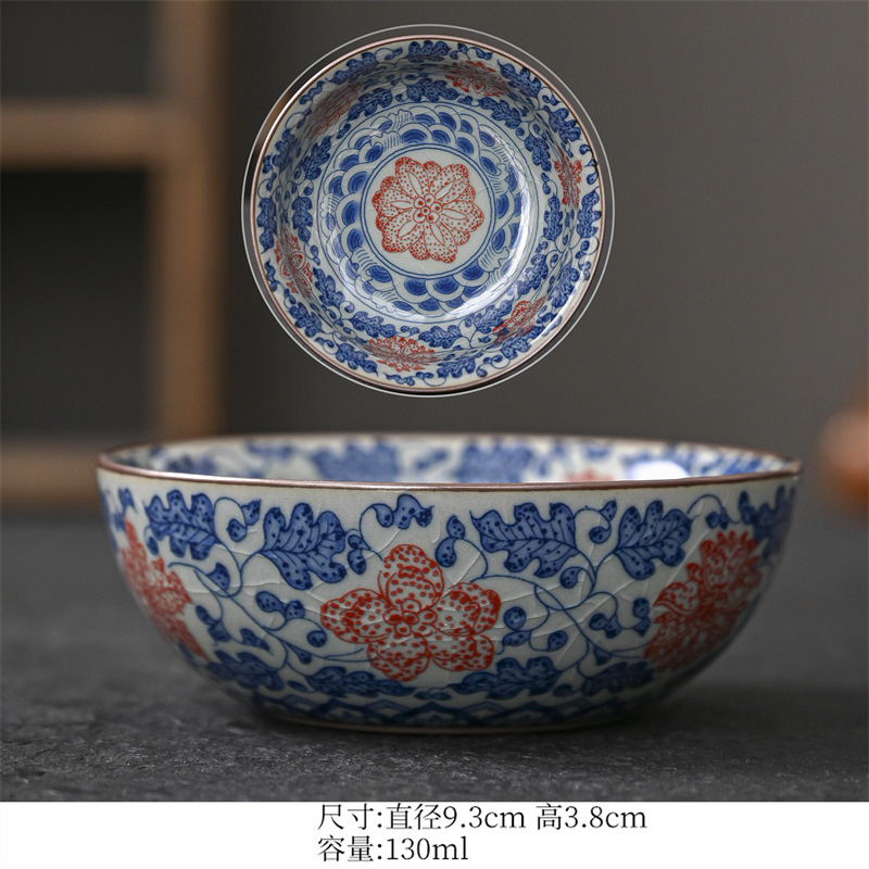 골동품 파란색과 흰색 컵-스타일 2