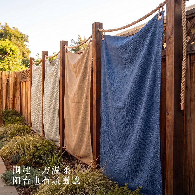 Outdoor waterproof fence fabric for homestay balconies, privacy-shielding sunshade curtain for decorating courtyards and gardens, customizable Outdoor waterproof fence fabric for homestay balconies, privacy-shielding sunshade curtain for decorating courtyards and gardens, customizable