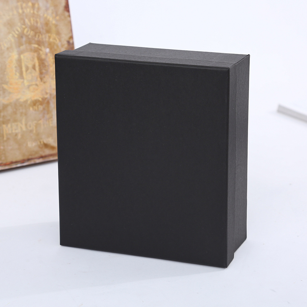 En stock cubierta del cielo Caja de papel Kraft vintage Caja de regalo negra Caja de embalaje rectangular Caja de papel grande Fábrica al por mayor image 9
