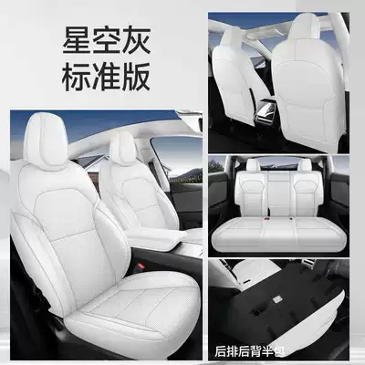 Modelə uyğun (Original) oturacaq örtükləri — Tesla's 25 New Model 3 Car - space-gray-standard-edition-rear-half-coverage-note-the-model-year