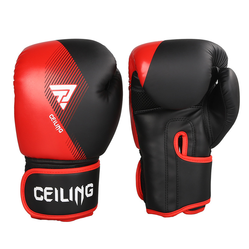 Guantes de boxeo de Ceiling Nuevos guantes de boxeo de lucha profesional para adultos Sanda Equipo de entrenamiento de lucha Guantes de fitness