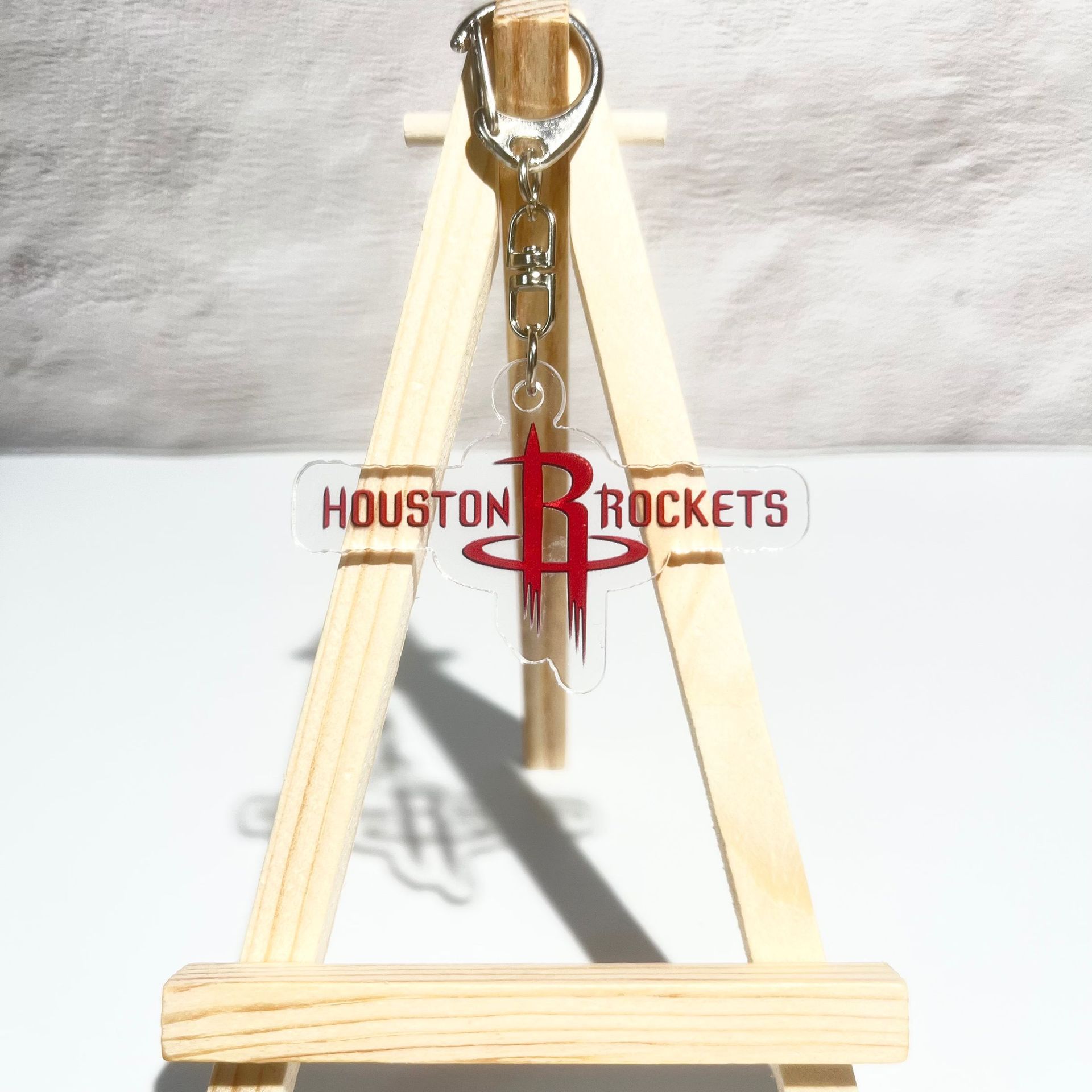 Colgar una guarnición Lakers Warriors net Clippers Cavaliers baloncesto llaveros mochila acrílico image 14