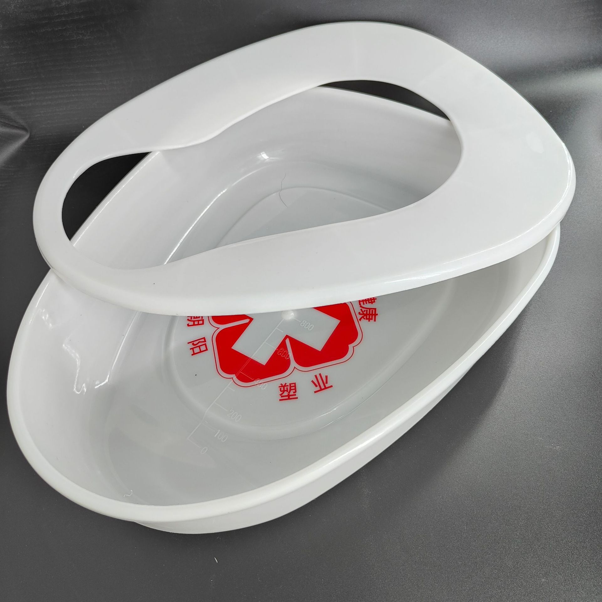 Manufacturer wholesale 3827 covered toilet bowl, hospital use, household use, detachable, multi-purpose, easy to clean, lightweight toilet bowl