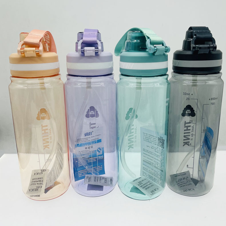 Tong 6313 espacio taza mujer estudiante deportes botella de agua portátil 820ml tapa de rebote taza de beber directa taza de mano