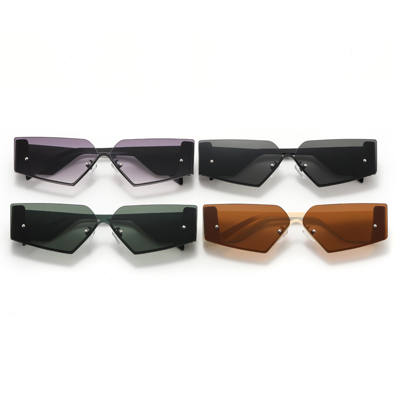 Fabricantes nuevo estilo futurista gafas de sol sin marco I2G gafas de sol de tiro callejero retro europeo y americano personalizado gafas de sol de alta calidad