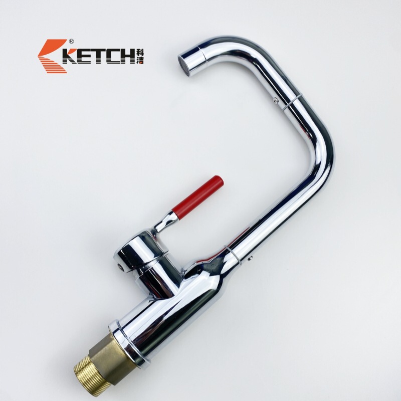 Kejie Electroplated Wine Bottle Faucet Kitchen Hot and Cold Sink Faucet Balcony Faucet Sink Stove