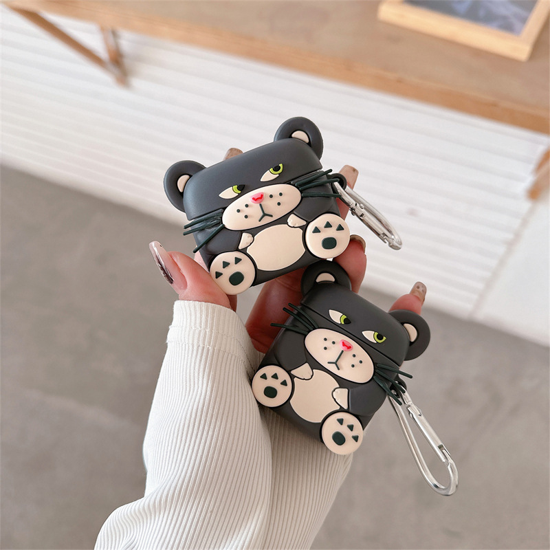 路西法適用airpods pro2蘋果藍牙無線1/2/3代耳機套創意卡通可愛