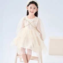 新款洛丽塔儿童外搭连衣裙女宝宝生日公主裙