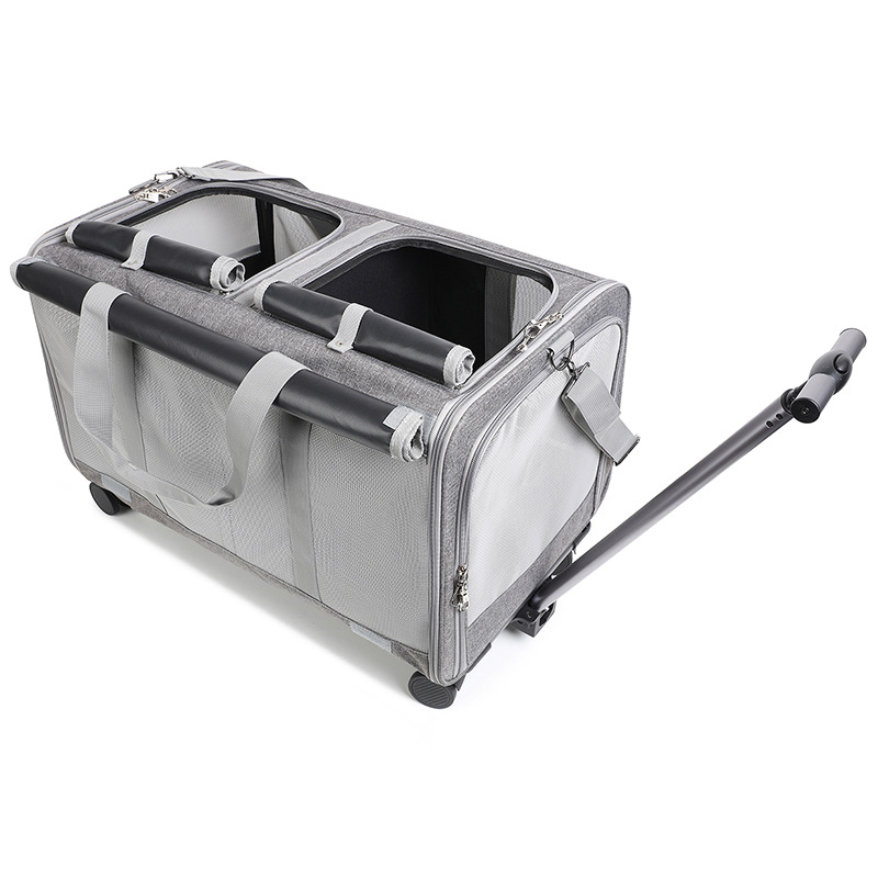 Bolsa para gatos, bolsa para mascotas con capó para perros grandes, caja especial para carrito para mascotas montada en el coche, bolsa para perros para salidas transfronterizas, transpirable