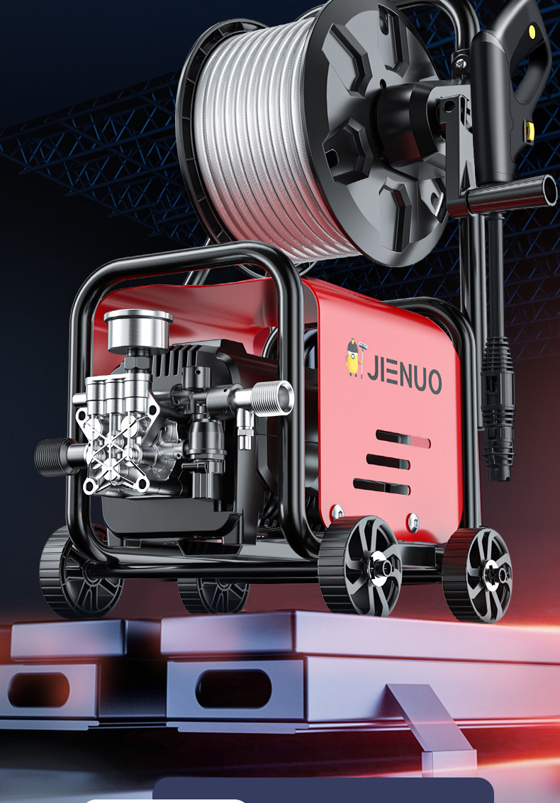 Car Washing Machine 220V Household High-Pressure Water Pump High-Power Booster Super Powerful Floor Cleaning Tool Car Washing Water Gun Cleaning Machine