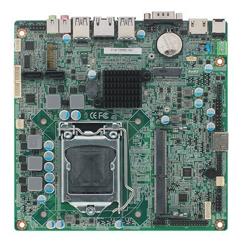 Paiqin 8/9 поколения LGA1151 индустриальная управляющая материнская плата Гигабитный сетевой порт LVDS низкое энергопотребление 17x17 mini ITX компьютер