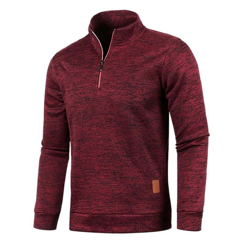 Осенне-зимний мужской воротник на молнии, свитер, рукав из тонкого бархата, модный верхний свитер, пальто больших размеров для мужчин