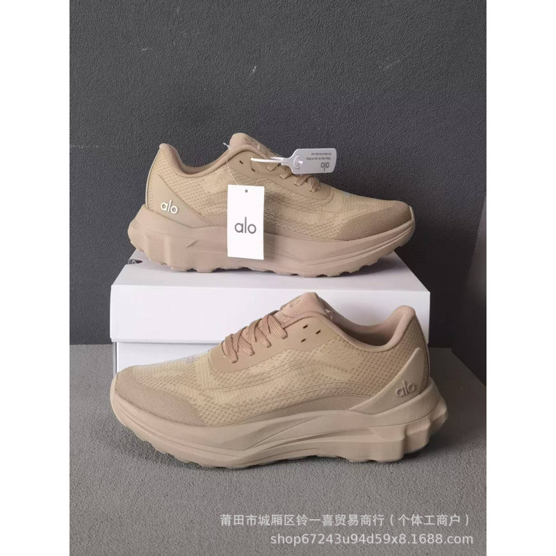 Cross-border Alo Runner Jin Zhixiu lujoso ligero conjunto completo de zapatos deportivos casuales de malla transpirable ultraligero para hombres y mujeres