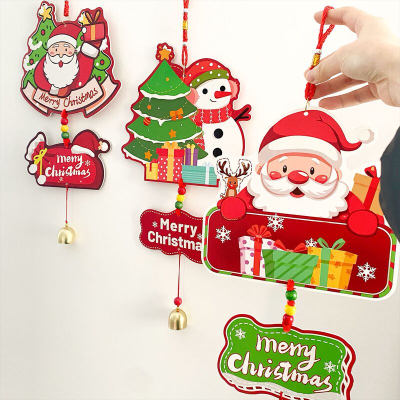 2025 新しいクリスマス小さなペンダントクリエイティブ面白い装飾ベルクロスボーダースポット卸売 KT ボードペンダント|undefined