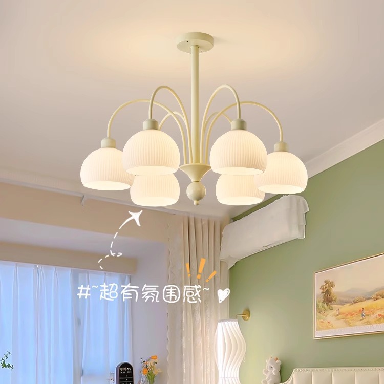 Lámpara de araña de estilo francés para sala de estar, moderna, sencilla, de internet, para dormitorio, creativa, pequeña, fresca, para restaurante