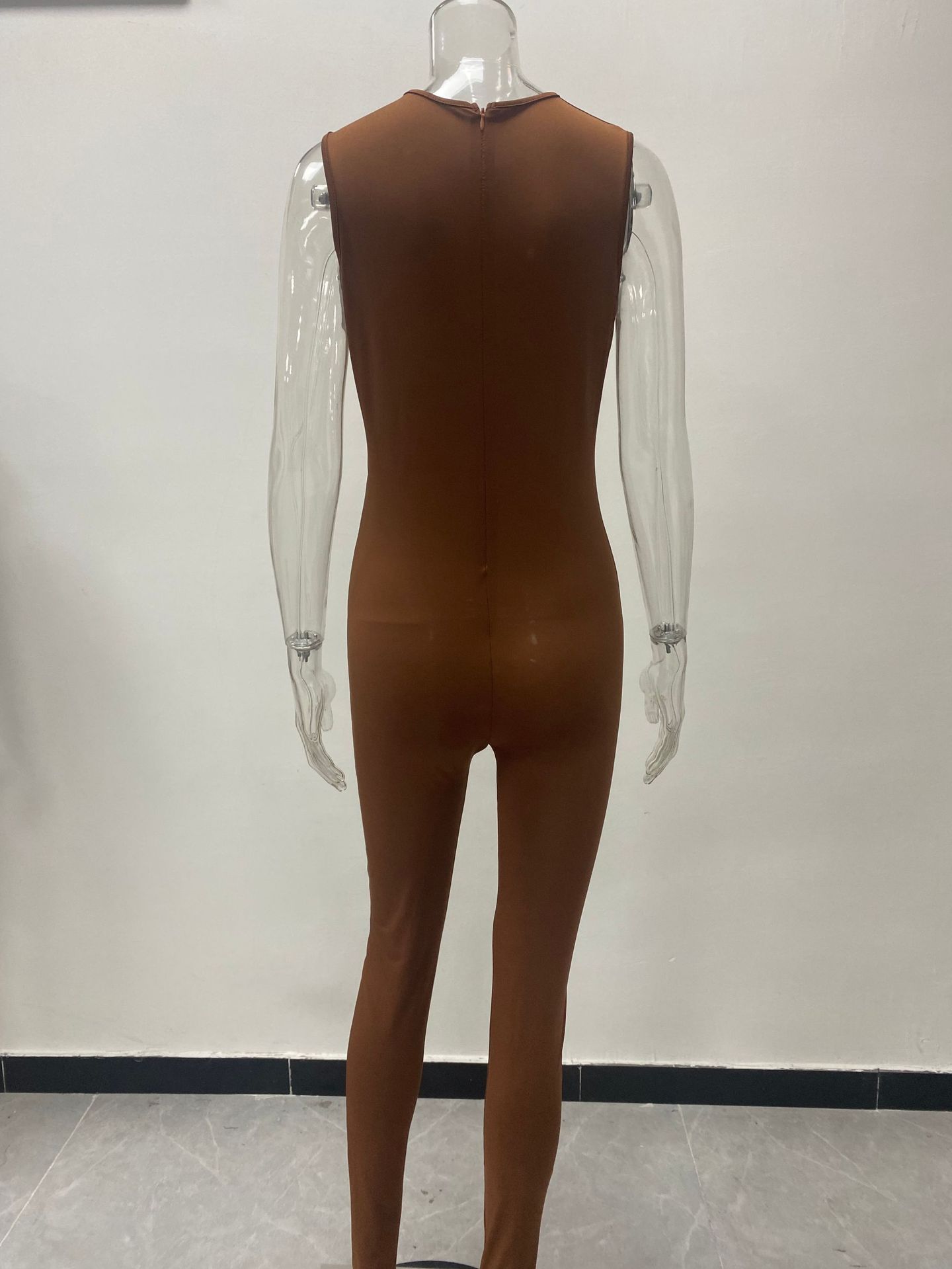 175g Weight Sleeveless Sleeve Length Full Length Pants Length Polyester Fabric Type High Waist Waist Line Casual Pants, Jumpsuits Pants Type High Elasticity Elasticity Holiday, Daily, Date Occasion Skinny Fit Type Solid Color Pattern Summer Season Women's Gender Streetwear Style Wholesale Women's Streetwear Solid Color Sleeveless Bodysuits 13