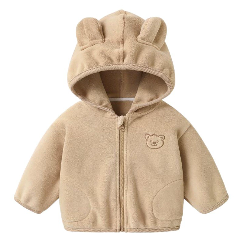 Детское флисовое пальто с капюшоном, зимняя одежда, детское пальто на хлопковой подкладке, утолщенное теплое пальто на хлопковой подкладке для мальчиков и девочек
