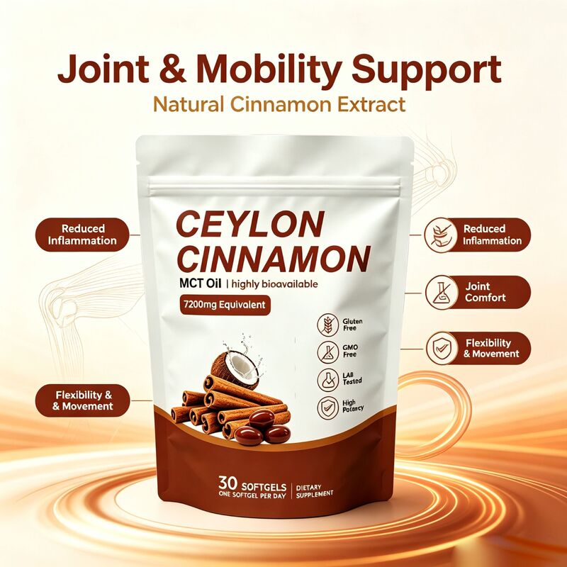 In stock: 30 soft capsules of Ceylon cinnamon, packaged in individual bags, available for sale on independent websites, TK, and Amazon for cross-border e-commerce In stock: 30 soft capsules of Ceylon cinnamon, packaged in individual bags, available for sale on independent websites, TK, and Amazon for cross-border e-commerce