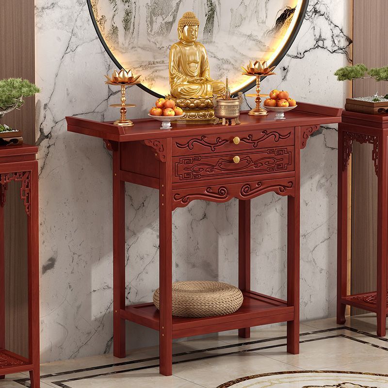 New Chinese-Style Altar Table, Home Altar, Buddha Cabinet, Standing Cabinet, Non-Solid Wood Shrine, Worship Table, Guan Gong Altar, Deity Table