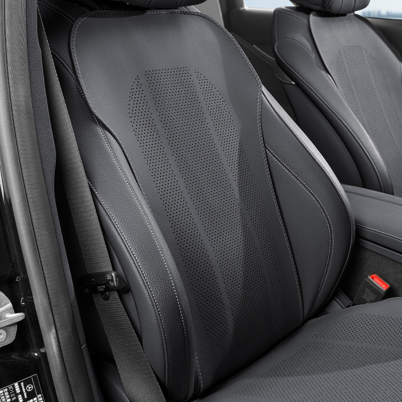 新しいナッパレザーのカーシートクッション、オールシーズン対応の薄型通気性のある穴あき車のインテリアシートカバー、夏用シートクッション|undefined