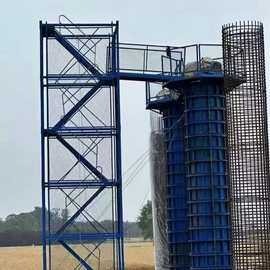 安全爬梯桥梁建筑工地高桥墩施工组合式梯笼箱式框架式桥梁梯笼