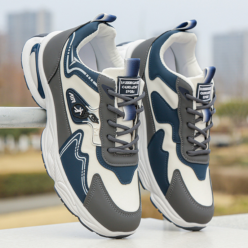 Douyin Popular Men's Shoes Summer Breathable Sports Shoes 2025 New Mesh Men's Casual Shoes Pinduoduo Dropshipping