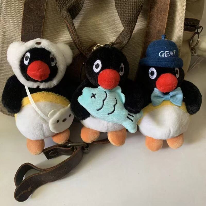 Cute Plush Market Little Penguin Pendant Doll Keychain Couple Bag Hanging Ornaments Birthday Gift Toys Wholesale