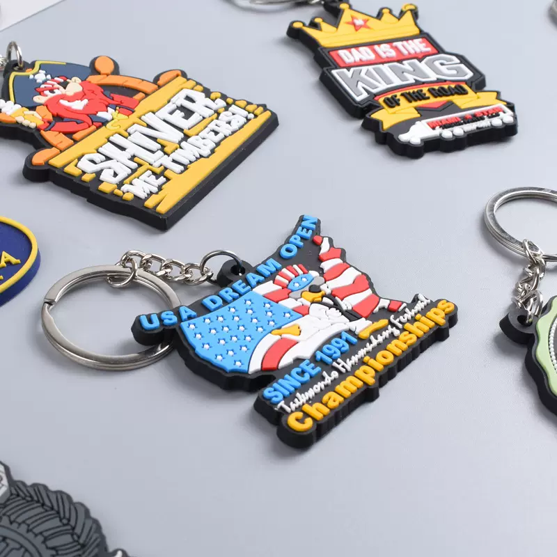 跨境交通系列卡通汽车PVC钥匙扣 商务广告宣传汽车软胶钥匙小挂件