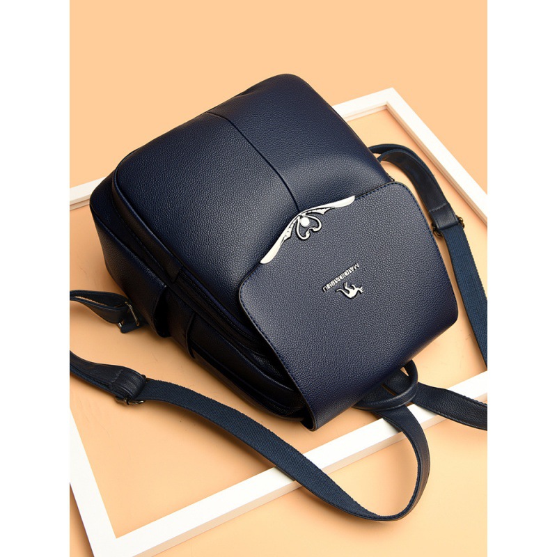 2024 nuevo estilo de gran capacidad textura mochila para mujer cuero suave multiusos bolso de mediana edad madre portátil al por mayor