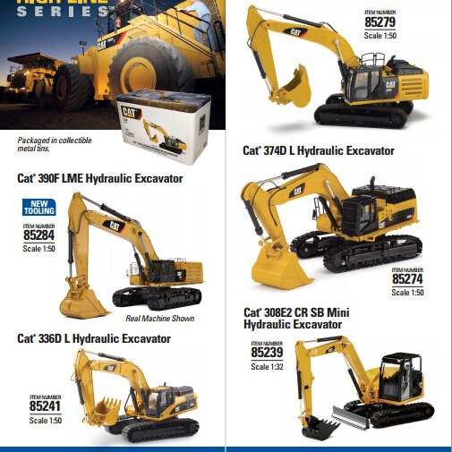 DM modelo de vehículo de ingeniería CAT 1:50 336 Ekat excavadora de aleación de simulación excavadora de juguete 85279