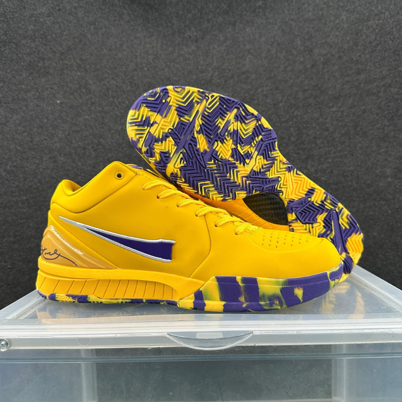 Putian high-quality KOBE 4 practical basketball shoes, Kobe 4 non-slip, wear-resistant, air-cushioned, shock-absorbing sports shoes for men and women