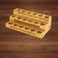 精油瓶展示架  30/20/10ml規格可用陳列架 多格階梯分類收納盒