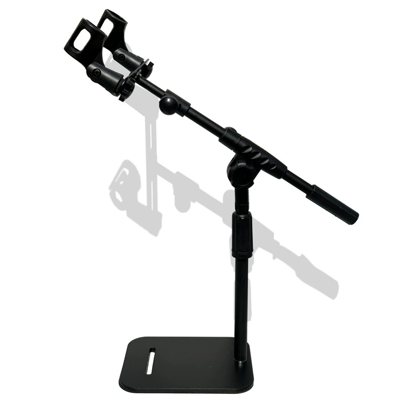 Двухпозиционный микрофон «один-два», беспроводная подставка для микрофона, усиленная металлом, новый выдвижной настольный конференц-дискурс