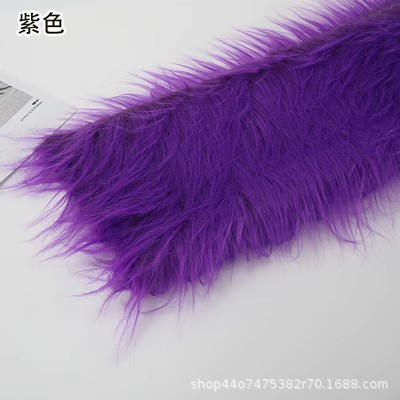 12 ''plush tela DIY caída de piel artificial de piel simulación de piel muñeca pelo bestia traje de piel larga tela de piel