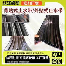外贴/背贴式止水带国标中埋式651型遇水膨胀P型施工缝专用止水带