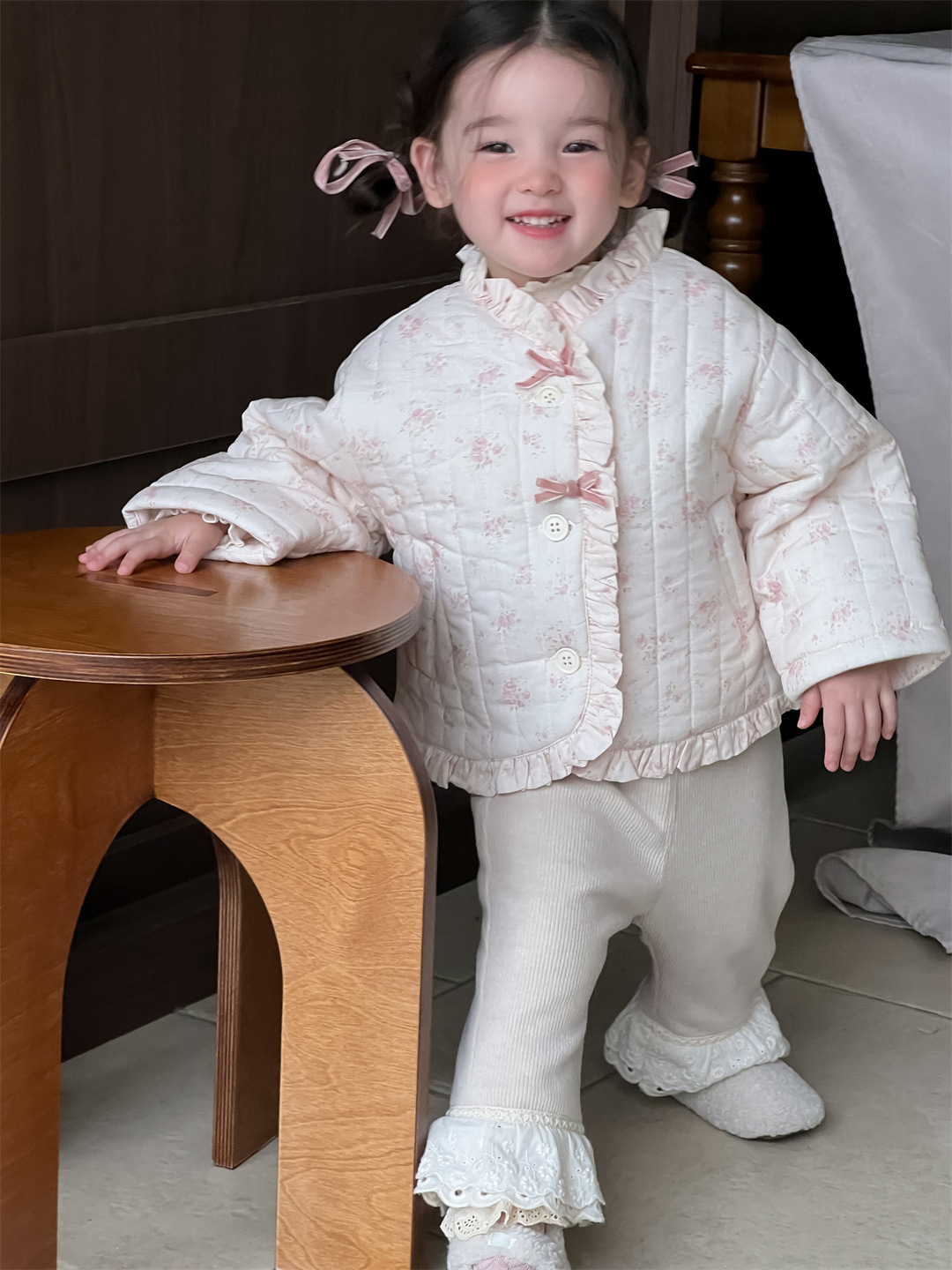 Ropa de algodón de invierno infantil otoño invierno ropa de terciopelo ropa infantil coreana niñas abrigas de algodón grueso abrigo de algodón bebé