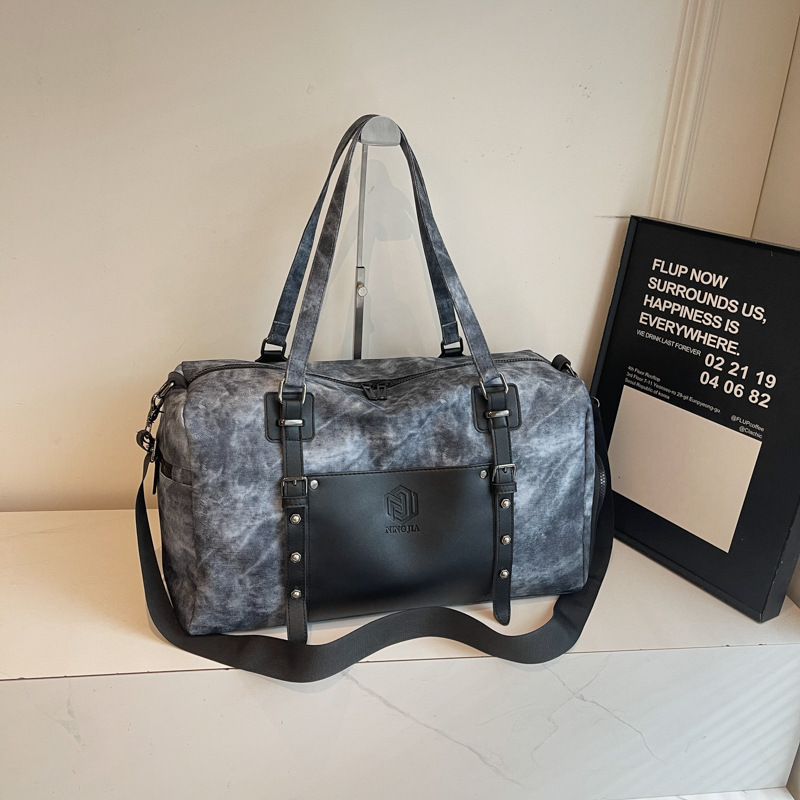 Cross-Border New Travel Bag for Men and Women, Large Capacity, Lightweight Yoga Swimming Fitness Bag, Fashionable and Casual Short-Distance Luggage Bag