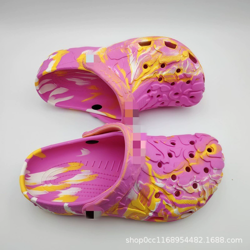 Кроковые туфли 2025, клипса для карты, цветные мужские и женские туфли, кроссовки, пляжная обувь, модные нескользящие дышащие тапочки с закрытым носком