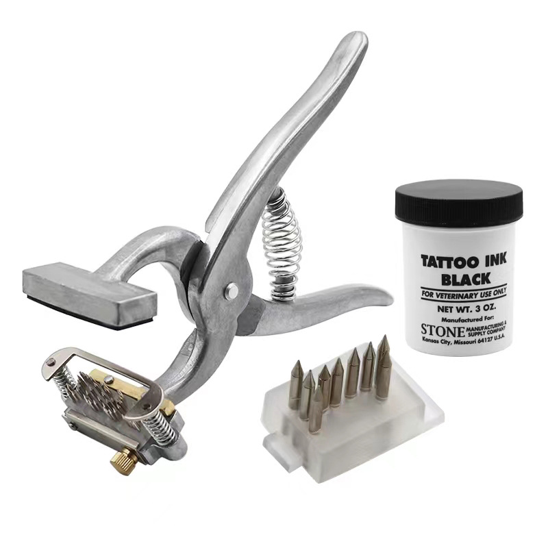 Pinzas de pinza de oído para cerdos Pinzas de tatuaje de animales Pinzas de pinza de oído para cerdos Pinzas de pinza de oído importadas Pinzas de pinza de oído de cuatro y cinco posiciones opcionales