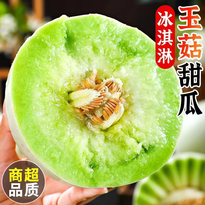 Hainan Jade Melon 5 Pounds 4.5kg Free Shipping Ice Cream Fresh Fruit Seasonal White Melon Jade Melon Honeydew Melon
