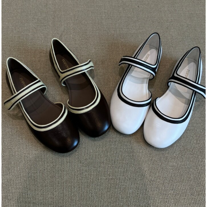 French Retro Casual Closed-Toe Sandals for Women, Summer 2026 New Style, Versatile Mary Jane Leather Shoes That Match with Skirts