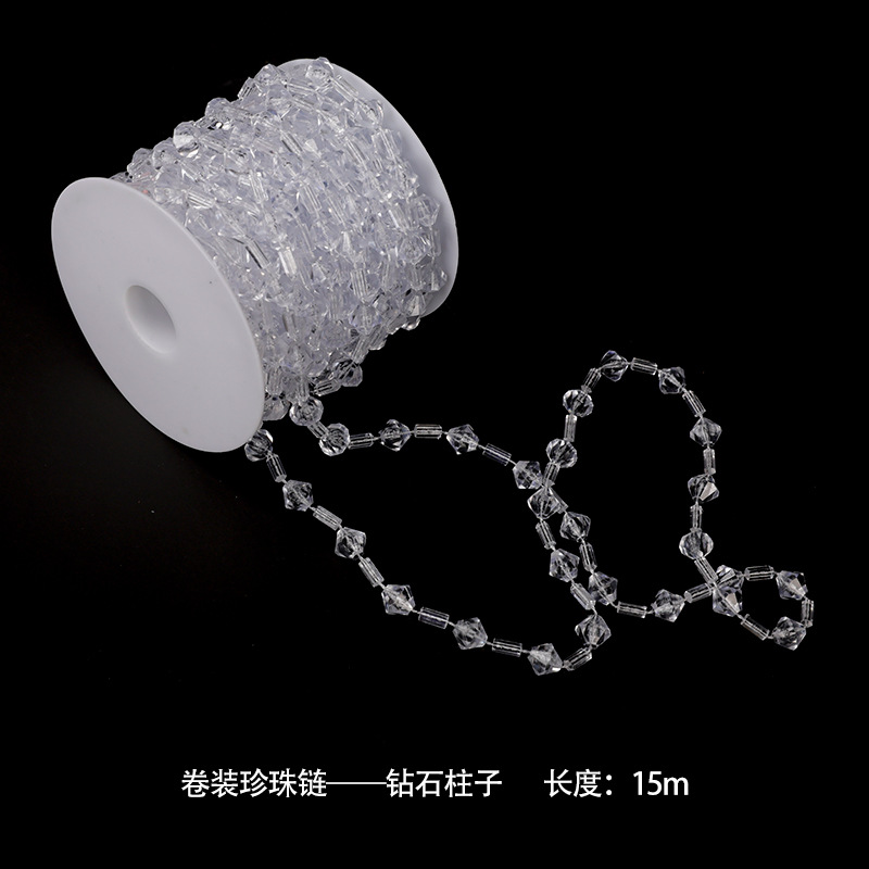 Tang de qixi ramo de perlas decorativas material DIY fijo decoraciones florales cadena de perlas