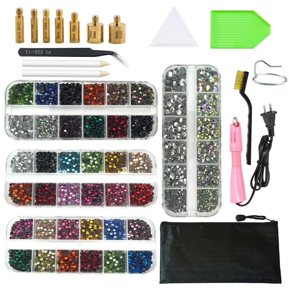 七合一烫钻器套装服装点钻笔DMC烫钻工具diy饰品配件亚马逊爆款