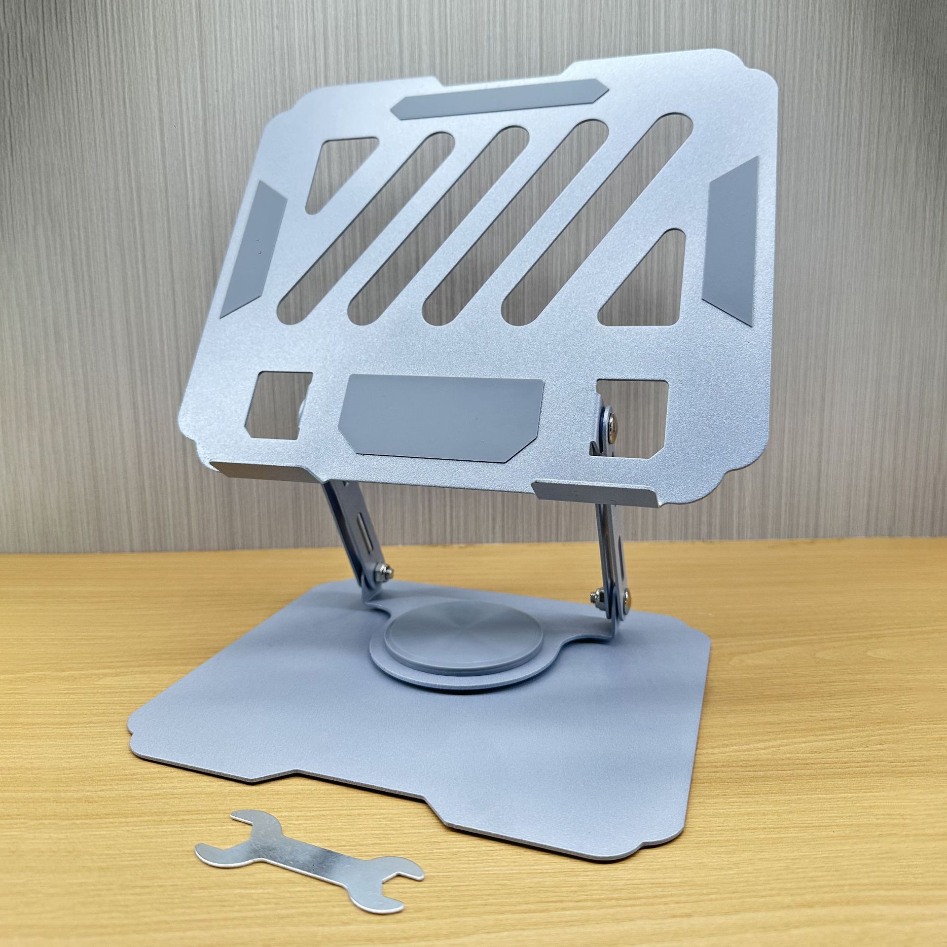 Popular carbon steel 360-degree rotating mobile phone holder desktop metal portable storage foldable lazy broadcast live streaming holder