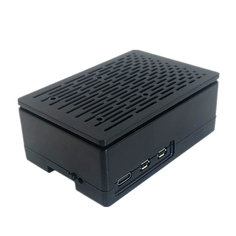 Корпус для Raspberry Pi 5-го поколения с поддержкой установки 3,5-дюймового сенсорного экрана и совместимый с официальной крышкой радиаторного вентилятора