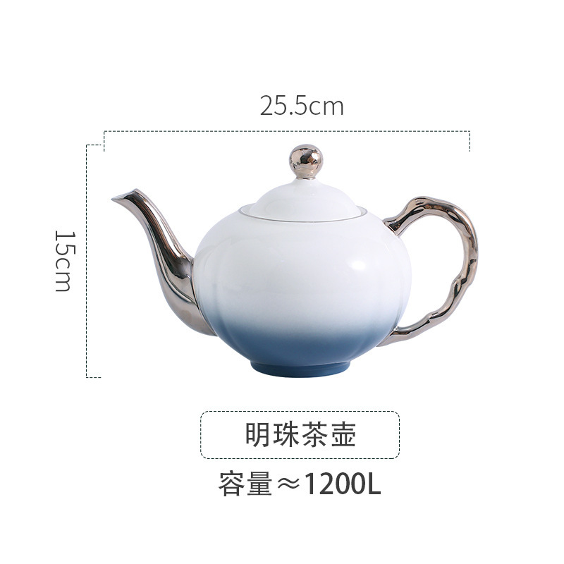 五つ星ホテル専用の高級ボーンチャイナ製色釉食器セット、グラデーショングレーと金縁の精巧な皿、ボウル、カップ|undefined