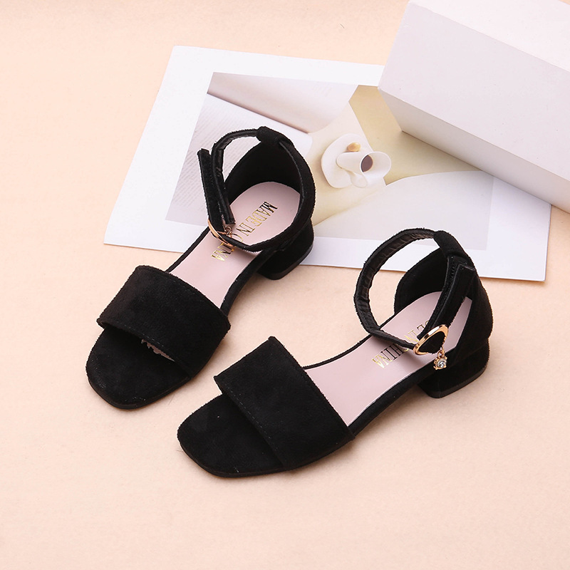 Girls' Sandals, Children's High-Heeled Princess Shoes, Medium and Large Children's Shoes, Girls' Fashionable Sandals, 2026 Summer New Style Girls' Sandals, Children's High-Heeled Princess Shoes, Medium and Large Children's Shoes, Girls' Fashionable Sandals, 2026 Summer New Style
